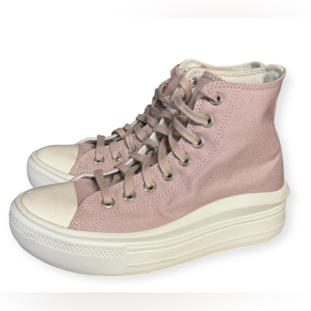 EUC Converse Women's CTAS Move Hi Top Platform Sneaker Mauve/ - Picture 4 of 9